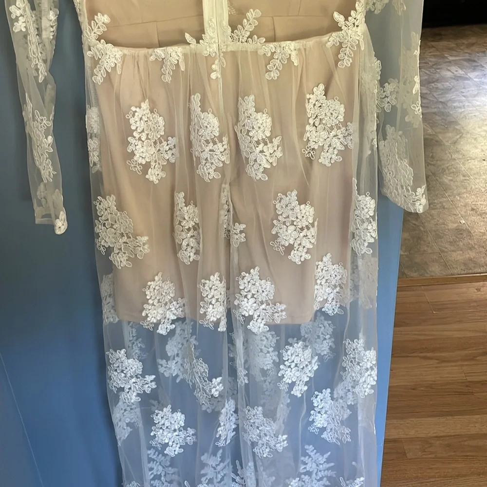 Fun bridal dress for after party or beach wedding ! Soieblu size Med - Picture 5 of 12